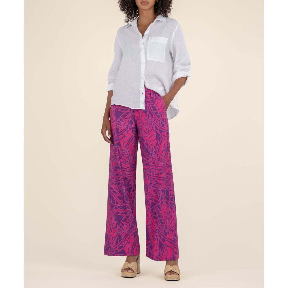 Kut from the Kloth Meg Linen Wide Leg, Exclusive Size 88 / Purple/Magenta